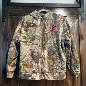 Bucked Up camo zip up